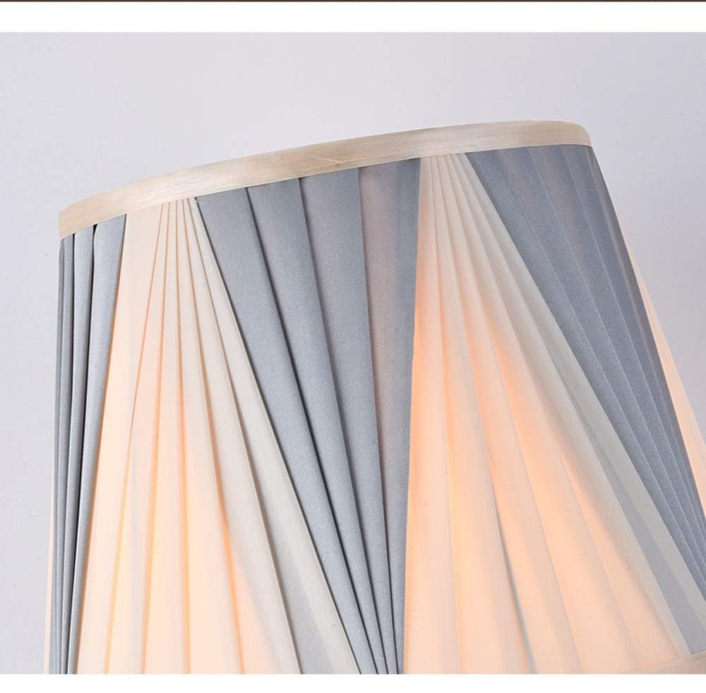 Lámpara de mesa con atenuación de cristal, lámpara de mesita de noche, lámpara de mesa de tela de arte nórdico