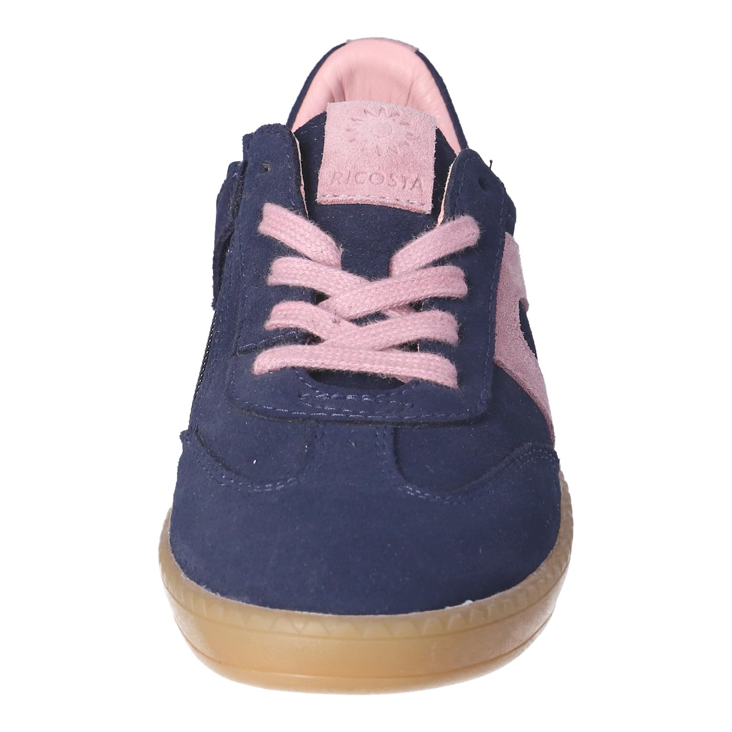 RICOSTA Mädchen Low-Top Sneaker London, Kinder Halbschuhe, lose Einlage, Sportschuhe, Freizeitschuhe, Turnschuhe, Laufschuhe, Nautic/rosa (170), 38 EU