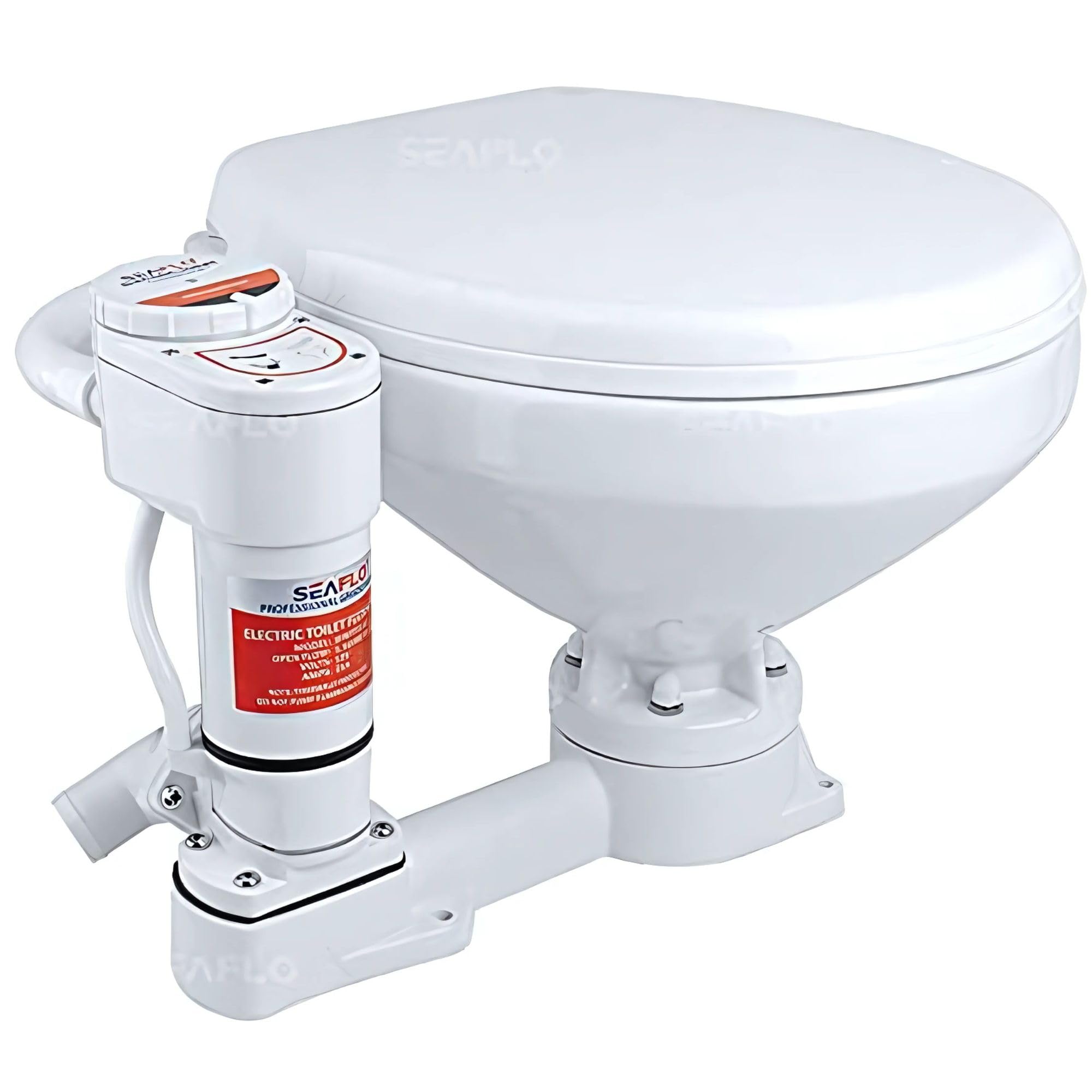 Seaflo 12V Electric Twist Flush Marine Toilet Large Size