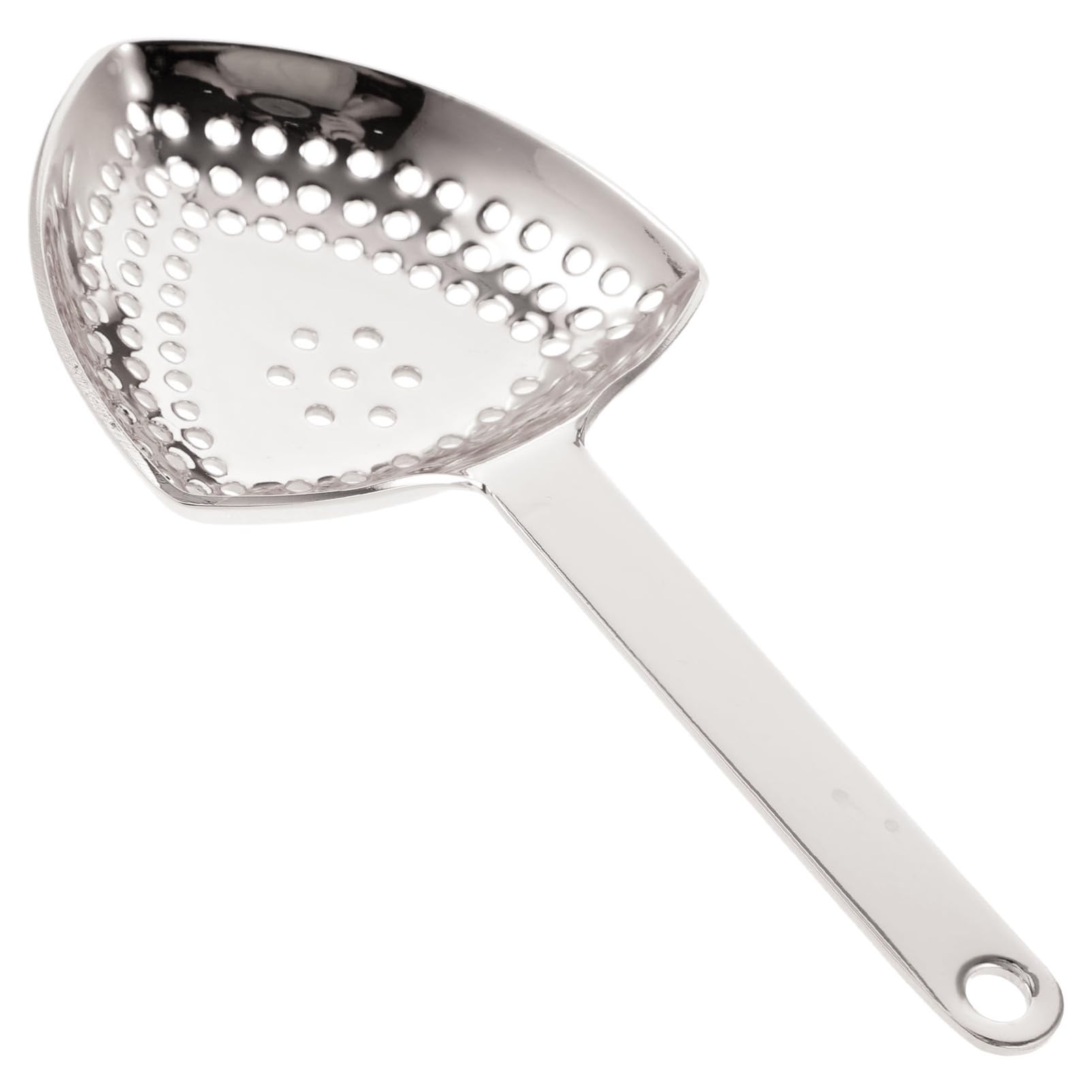 GRIRIW 304 Stainless Steel Filter Spoon Triangle Strainer for Cocktails Versatile Bartending Tool