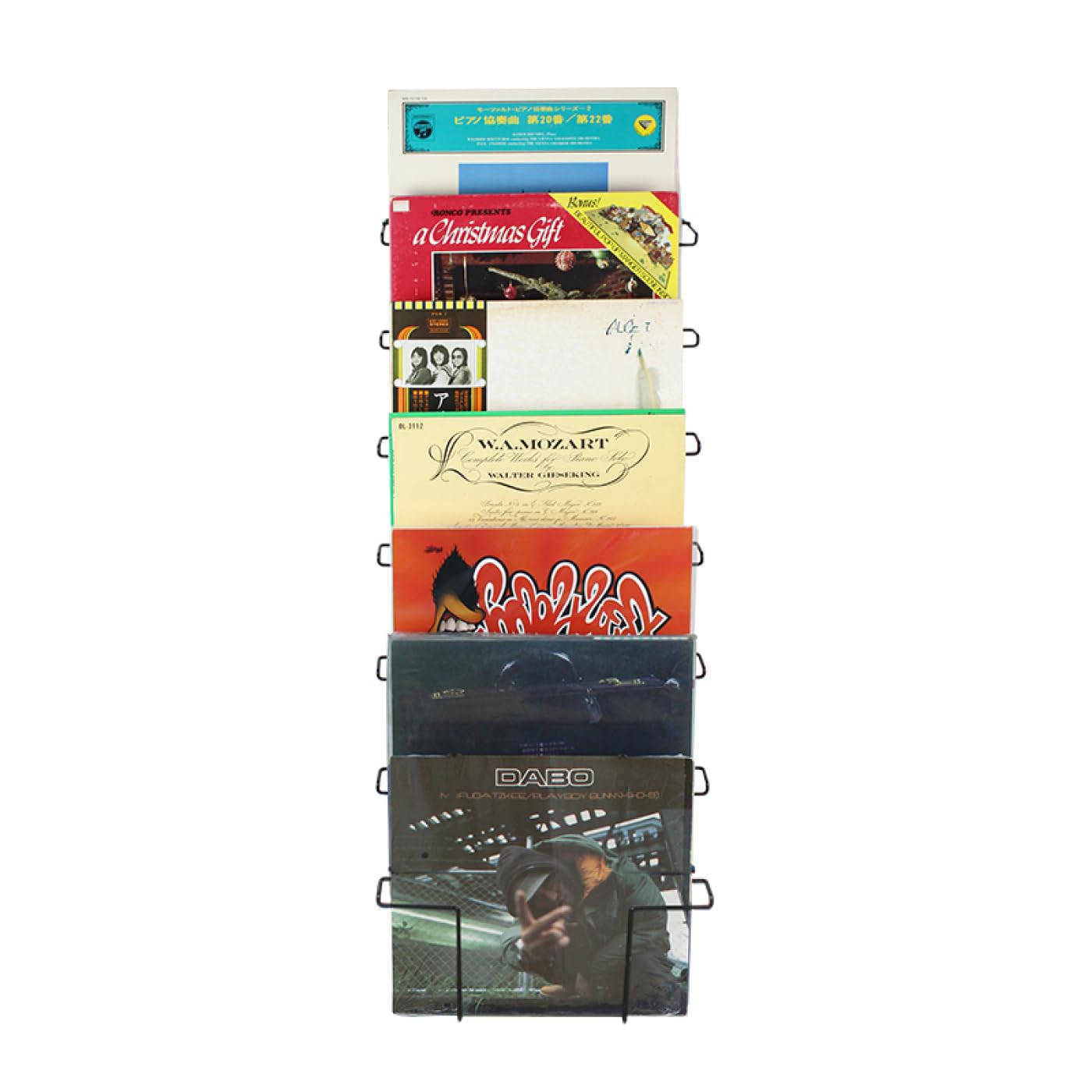 Supporto di stoccaggio per dischi in vinile LP - supporto murale per dischi in vinile