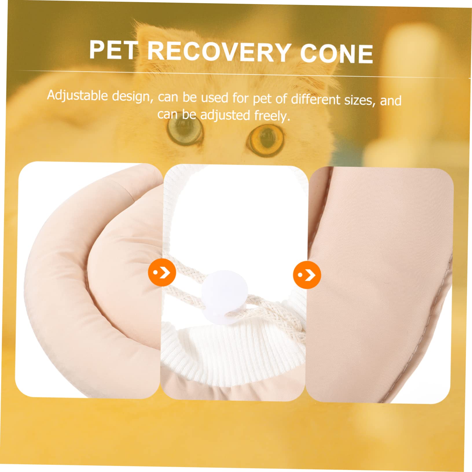 SUPVOX 2piezas Collar Protector De para Mascotas Collar y Confortable para Perros y Gatos Tras y Heridas s Material Uso Veterinarias y Baños