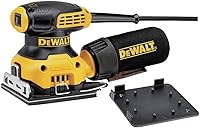 DEWALT DWE6411K 1/4 Sheet Palm Sander - 2.3 Amp, 14,000 OPM, Low Vibration, Dust Collection Kit