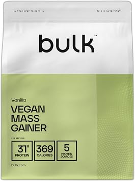 Bulk Vegan Mass Gainer, Vanilla, 2.5 kg