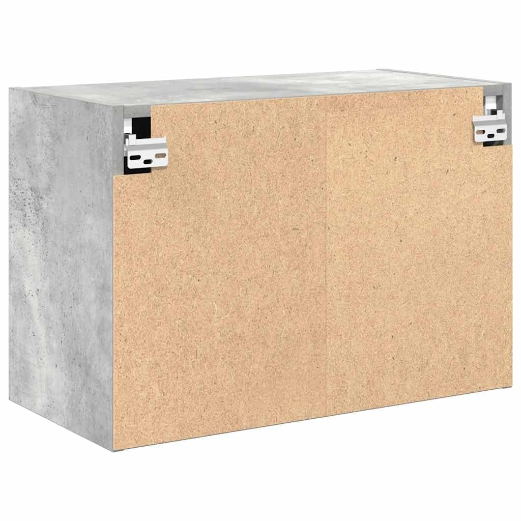 vidaXL Pensile per Garage Grigio Cemento in Legno Multistrato