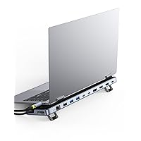 Baseus Docking Station Supporto per Laptop, 12 in 1 HUB Triplo Display 4K HDMI/DP