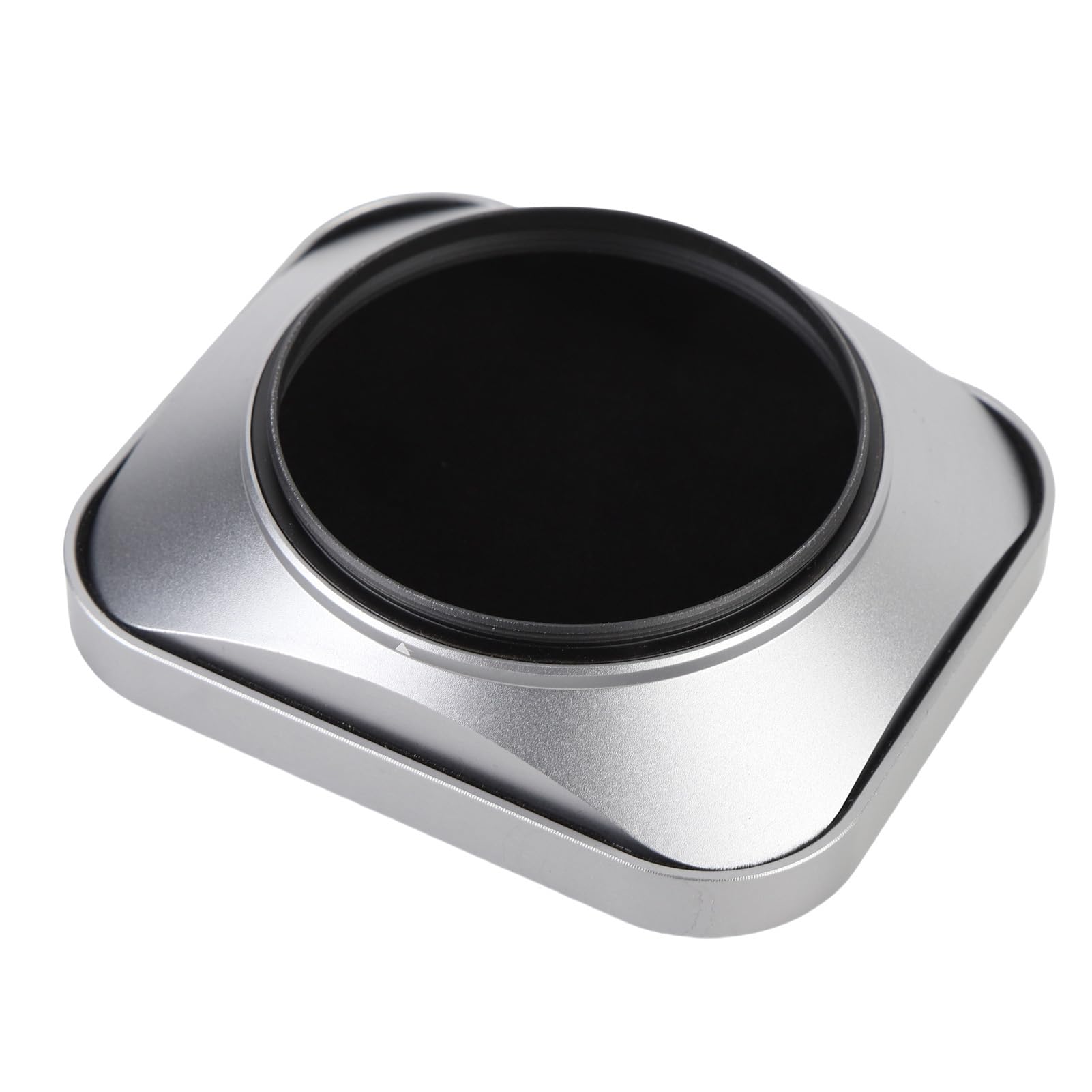 Paraluce per Fotocamera, Protezione per Paraluce Quadrato in Lega di Alluminio, Copriobiettivo con Design Protettivo, Ideale per DSLR, Mirrorless (52 mm)