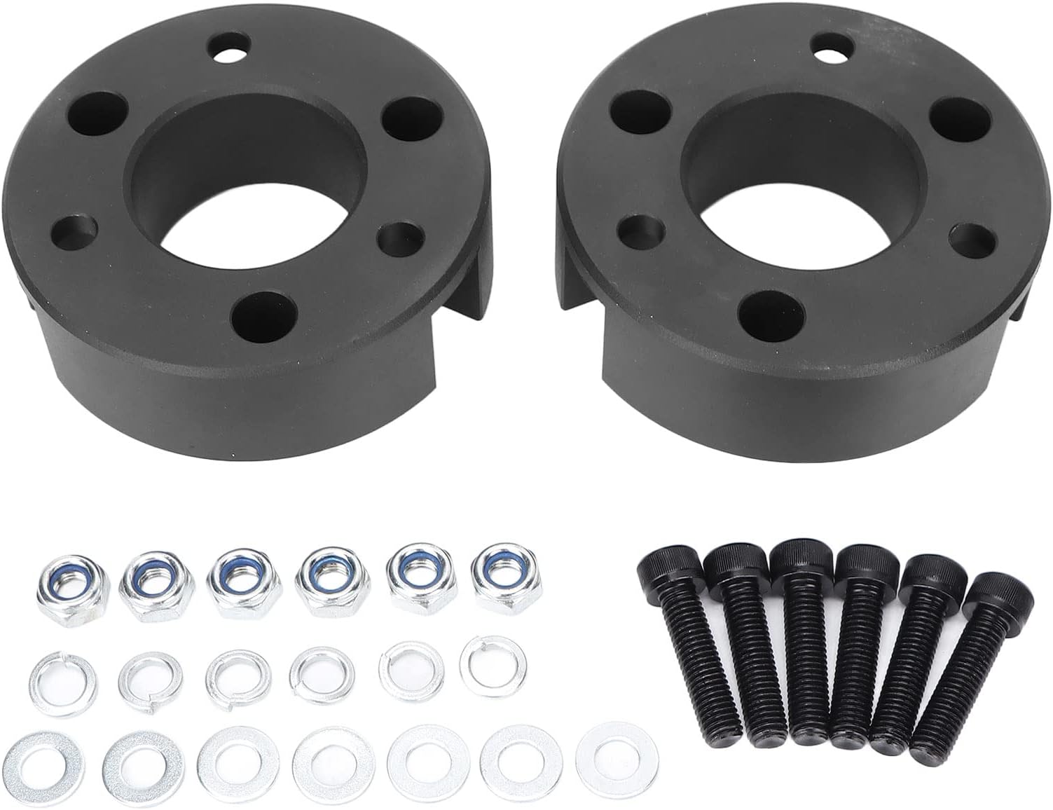 Front Suspension Leveling Lift Kit 3 Inch Carbon Steel Strut Spacers Left Right for Frontier Xterra Equator 2005 2020