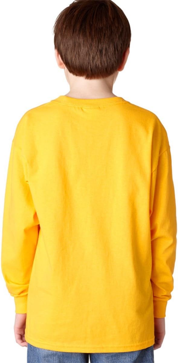 Gildan Boys Heavy Cotton Long Sleeve T-Shirt - Image 4