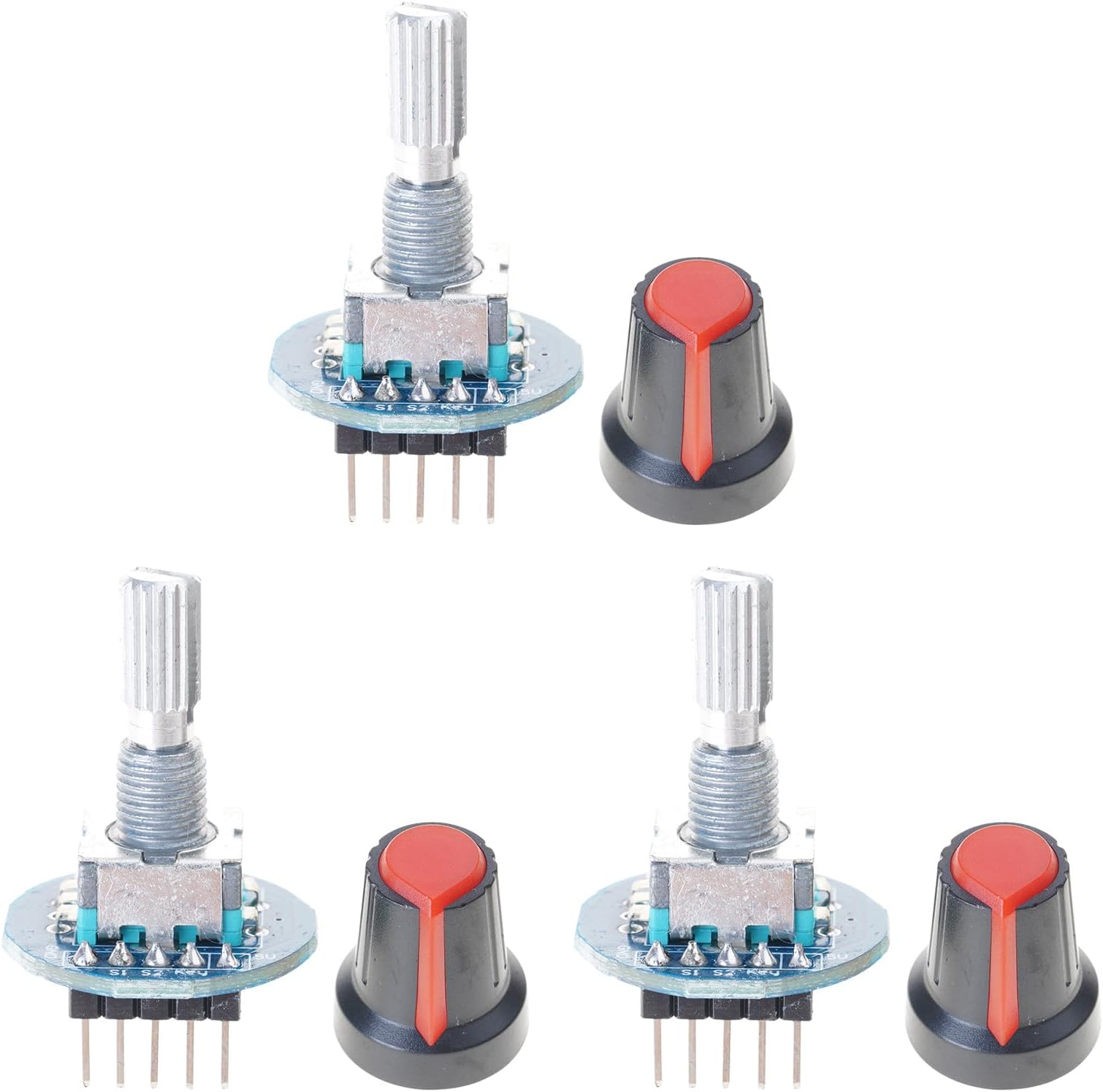 Digital Encoders Module 5V Operate 20 Pulses PerRevolution Opticals Scanning Technology Compatible for EC11 Board Rotary Encoders Module