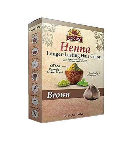 OKAY HENNA COLOR DURANTE LARGO Marrón 1.76 oz
