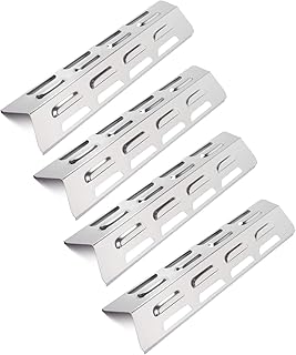 LOKHING 92071 (4-Pack) BBQ Spares Gas Grill Replacement Parts Stainless Steel BBQ Heat Plates Gas Grill Heat Shields for Kenmore, Master Forge, Perfect Flame, Uniflame and Others Models Gas Grill