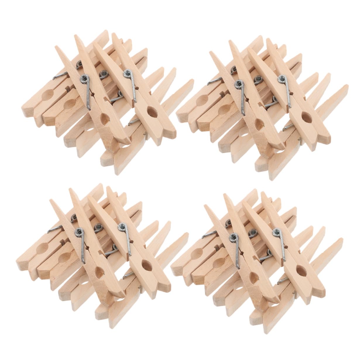 Alipis 70pezzi Mollette per Bucato in Legno Antiscivolo per Appendere Piccoli Oggetti Calzini e Biancheria per Lavanderia e Artigianato