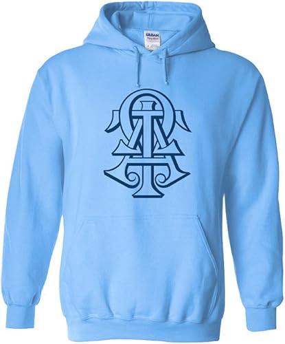 Greekgear Sudadera con capucha Alpha Tau Omega ATO Cross