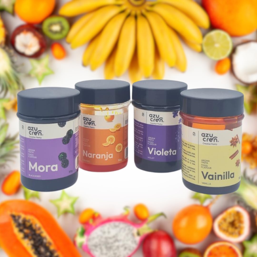 Azucren, Aroma en Pasta de Vainilla con Semillas, Extracto Ideal para Potenciar el Sabor de tus Tartas, Bizcochos, Cupcakes y Todo Tipo de Masas, 50 Gr
