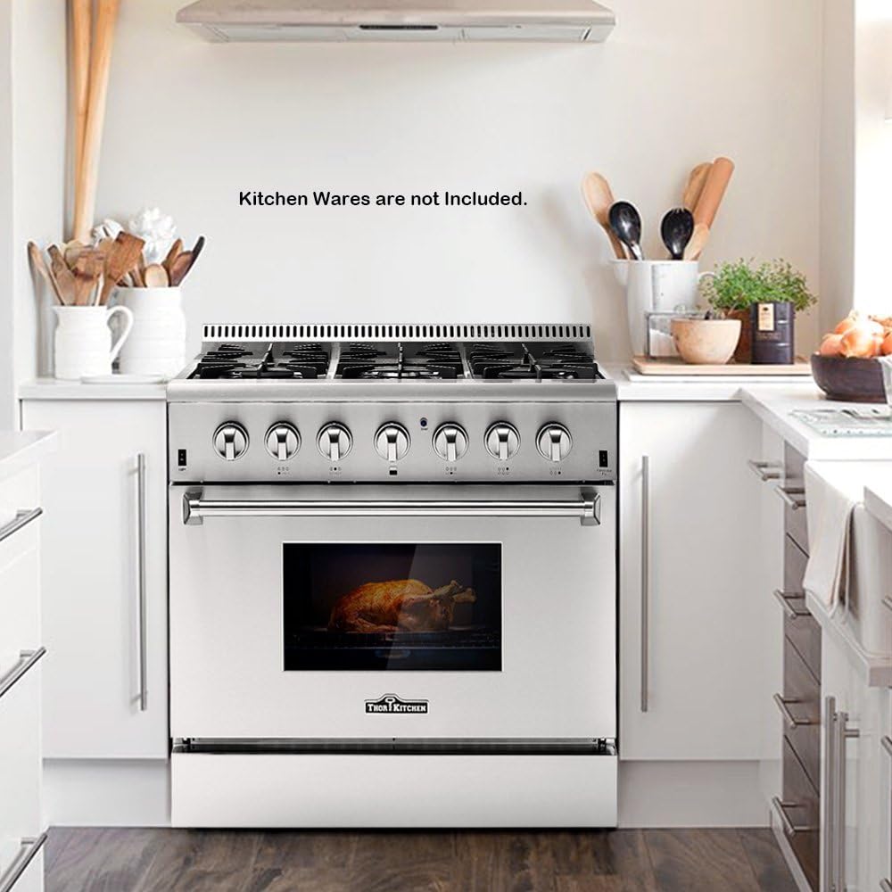 Thor Kitchen HRD3606U Range installed in a kitchen setting