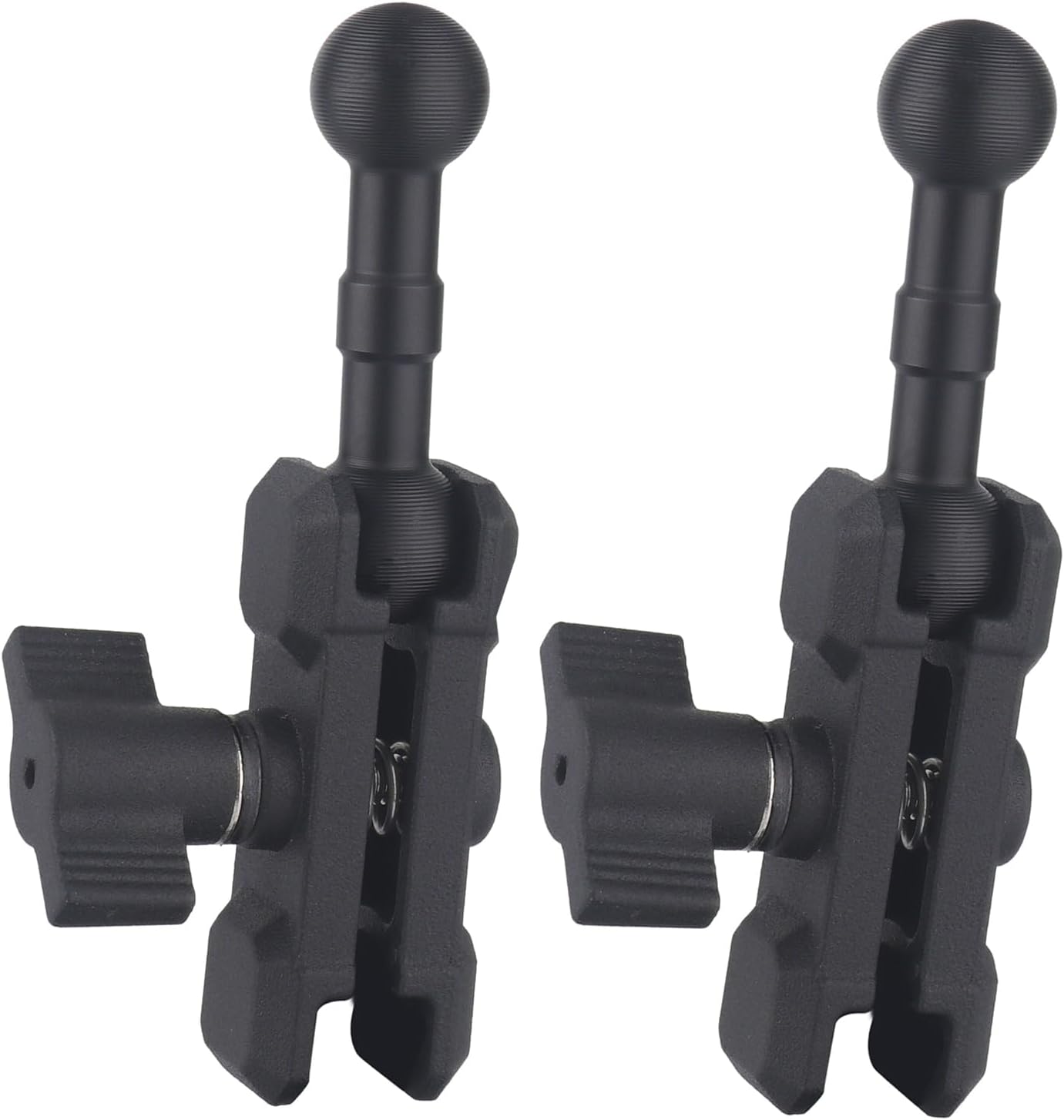 17mm Ball Mount Extension Adapter, 360° Rotation Extension Rod for Jeep Car Air Vent Dashboard 17mm Phone Holder, Compatible with Garmin GPS Mount, Aluminum (2PCS)