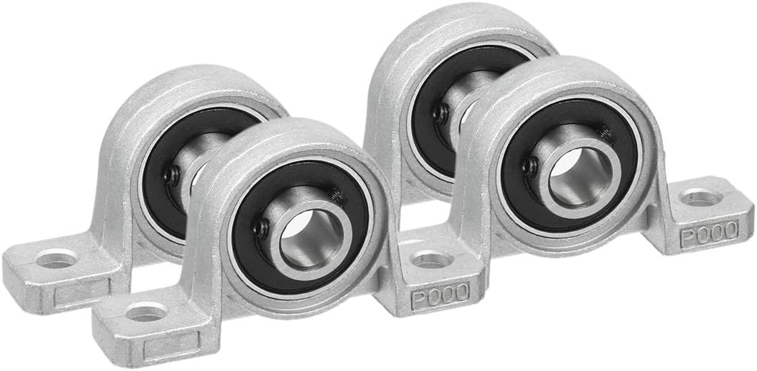 Aexit 4pcs KP000 Transmission Parts 10mm Drills Holes Zinc Alloy Inner Ball Mounted Pillow Block Insert Bearing Model:10as270qo142