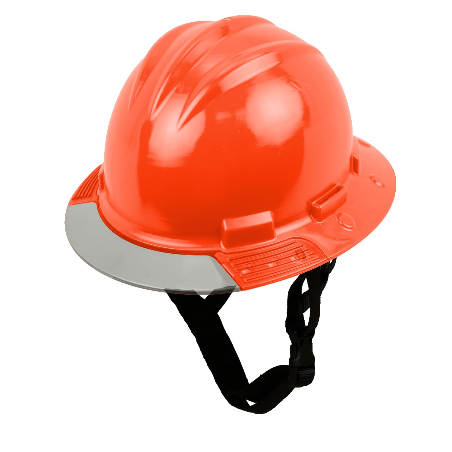 Bullard 3-Rib AboveView Elevate - Casco de Seguridad, Incluye Correa de Barbilla de 3 Puntos, Almohadilla de Vinilo para Cejas, Visera Gris, Naranja