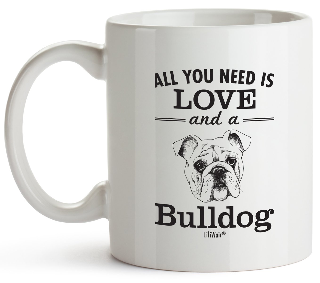 Condition photo showing New/Like New for bulldog mom gifts mug for christmas women men dad decor lover decorations stuff i love bulldogs coffee accessories talking art apparel funny birthday gift home supplies products dog coffee cup mugs