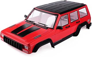 INJORA Red Painted Hard Plastic 12.3inch / 313mm Wheelbase Cherokee Body Car Shell for 1/10 RC Crawler Axial SCX10 & SCX10 II 90046 90047 …