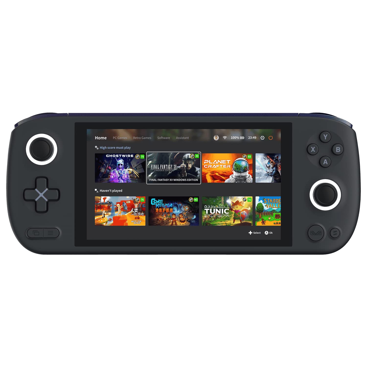 AYA NEO Air PC Polar Black Gaming Handheld mit AMD Ryzen 75825U ; 38Wh