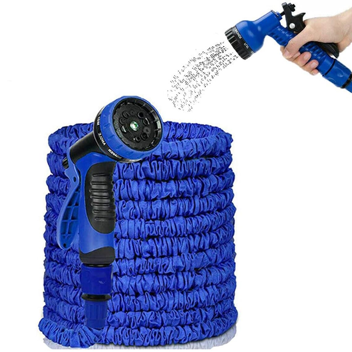 Hose Expandable Garden Hose - 25ft/7.5M Heavy Duty Water Hose, Retractable Hoses - Expandable Hose Design, Anti-Leakage - Flexible Expanding Hoses with 7 Function Spray Nozzle
