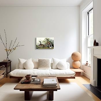 Amazon.com: Matniger Vintage Duck Wall Art Framed Prints