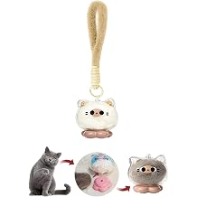 CHICHAUS Cat Fur Memory Charm Pet Hair Keychain-Memorial Keepsake,Plush-Style Remembrance Gift for Backpack/Phone/Keys
