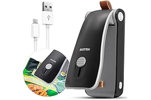 Mini Bag Sealer, Heat Seal, 2-in-1 Cutter