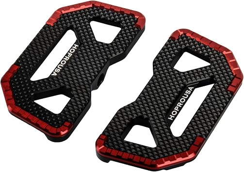 Motorcycle Rider Floorboard for 18-later Softail Street Bob Low Rider S Foot Board Aluminum Footboards Diamond Cut Anti-Slip Gloss Black Red Trim