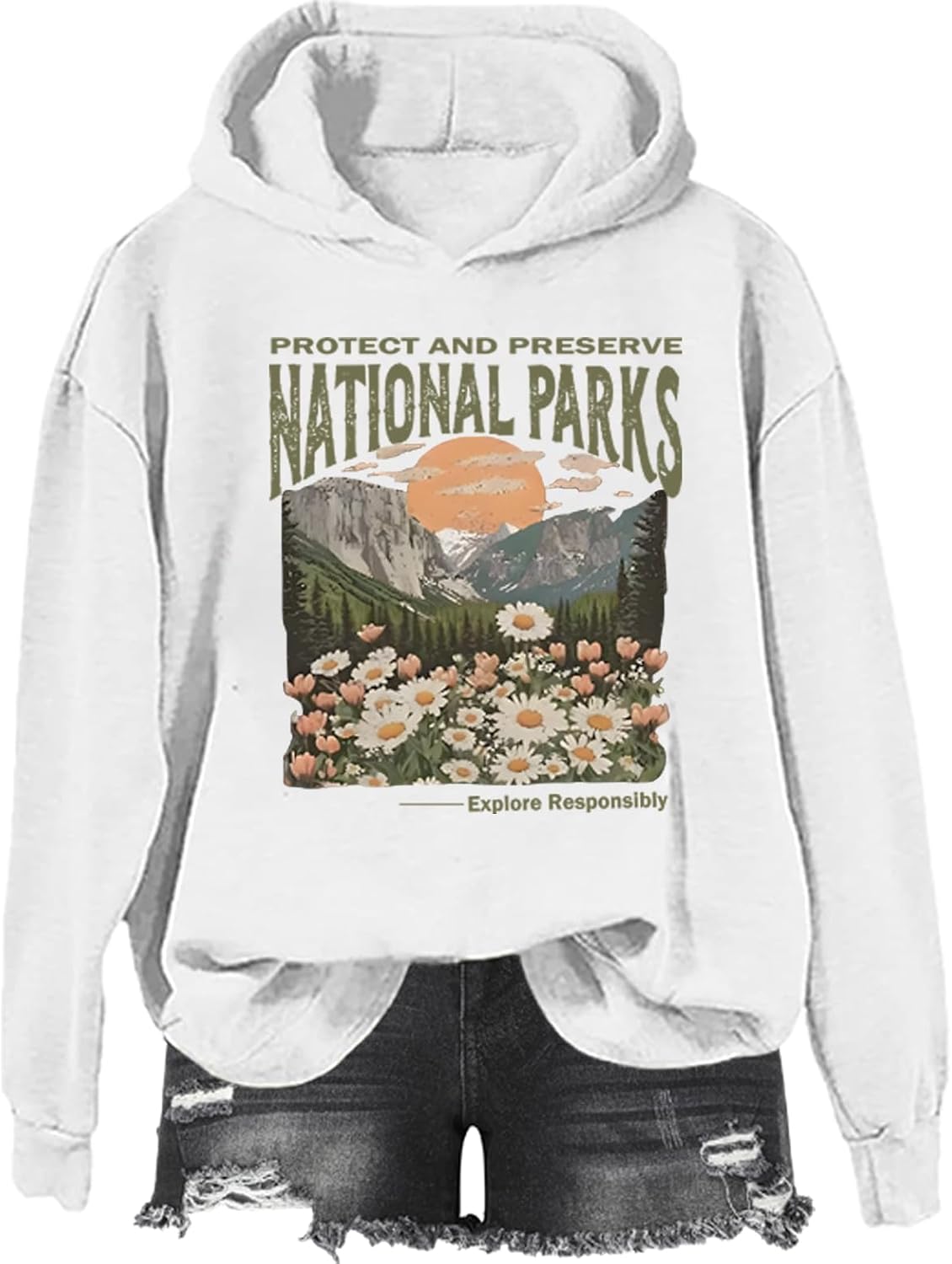 Protect National Parks Sweatshirt, National Park Shirt, Classic Graphic Print Women Men Hoodie