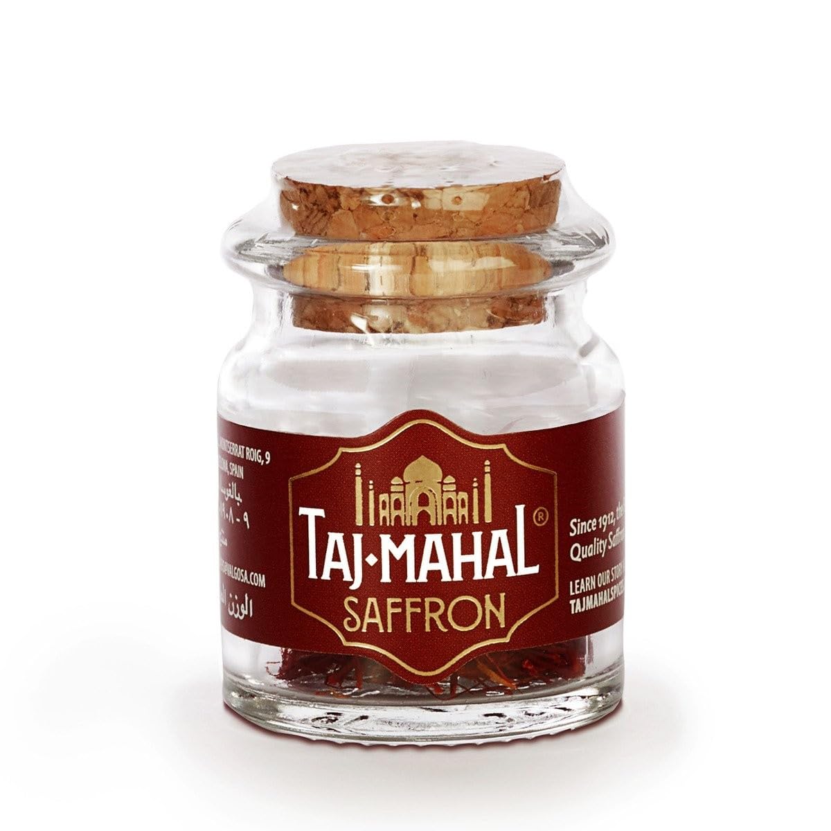 Taj Mahal Saffron Jar Golden Box 1 g