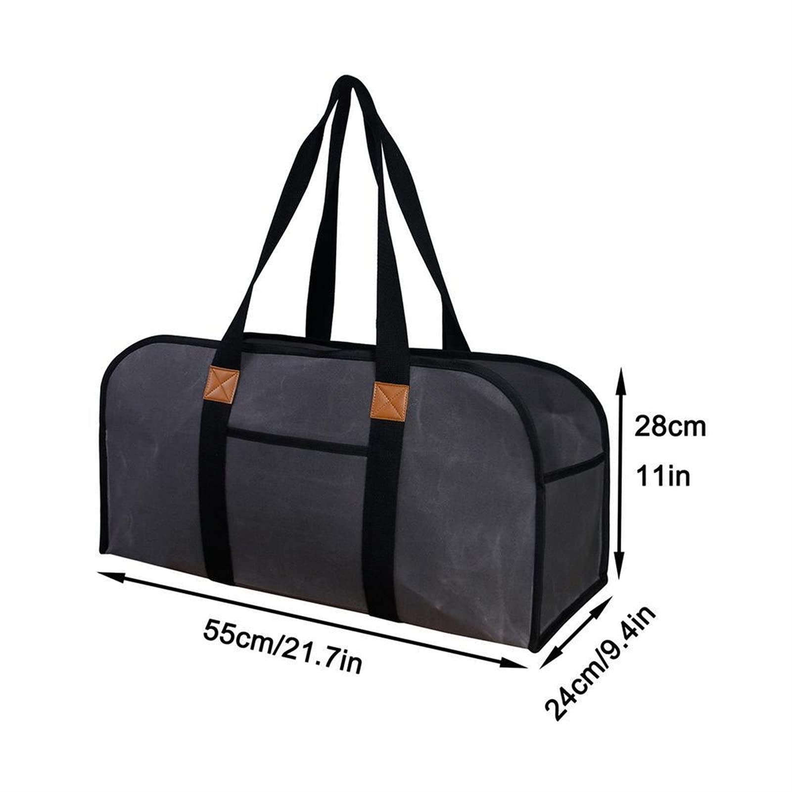 Brennholz Log Tragetasche Tragbare Brennholz Holz Tragetasche Outdoor Camping Brennholz Halter Tragen Aufbewahrungstasche Handtasche Holz Canvas Tasche Holzträger Tragetasche ( Color : A )