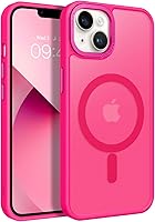 BENTOBEN MagSafe iPhone 13/14 Case Translucent Matte Slim Shockproof Hot Pink - Magnetic Protective Cover for Women & Men