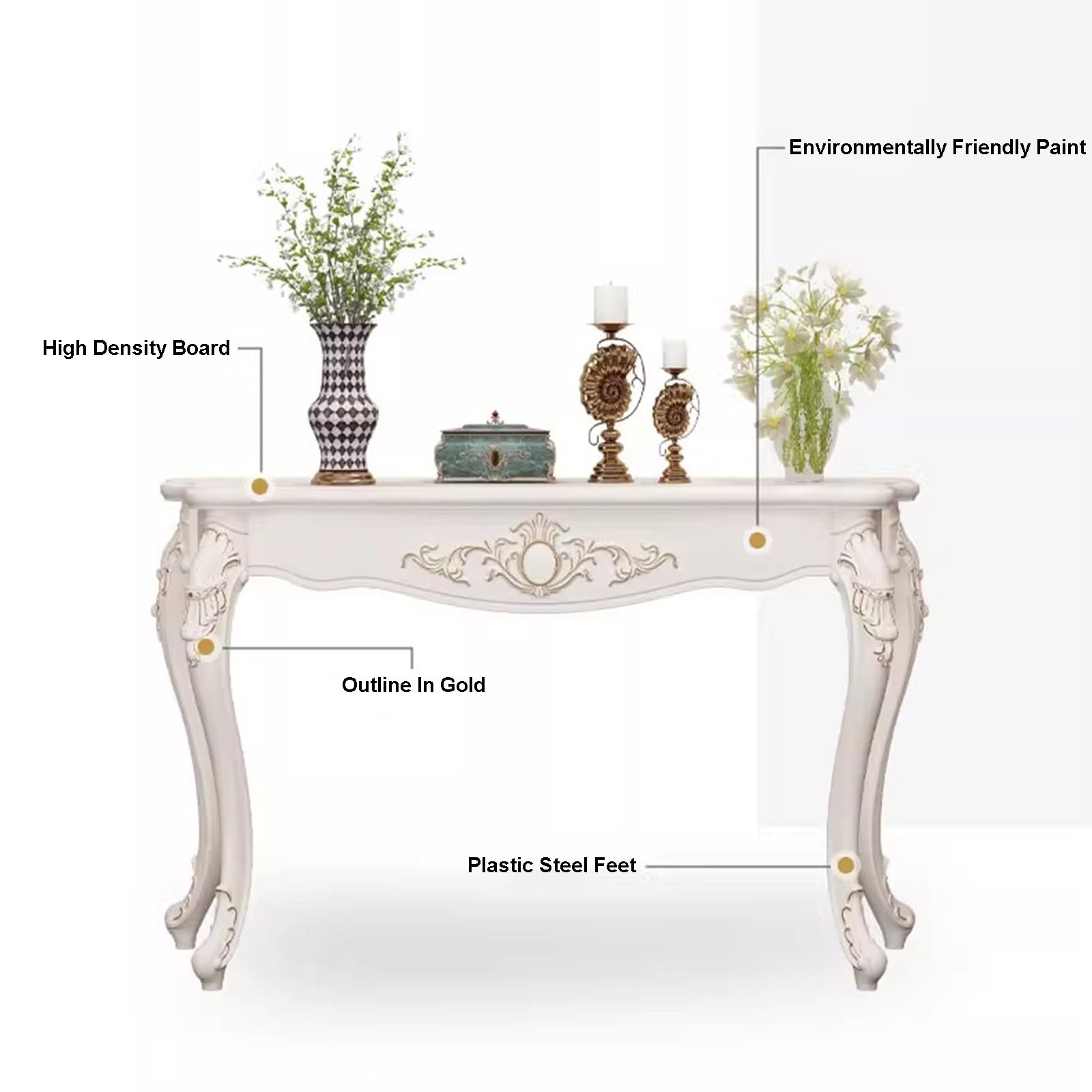 Vintage Entry Console Table - Victorian Style - Entryway
