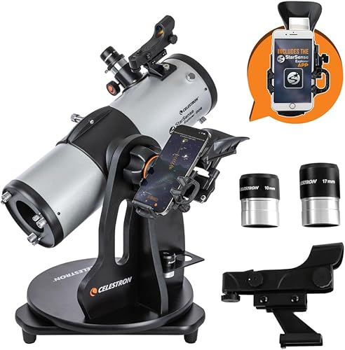 Miniatura 1 de Celestron StarSense Explorer - Telescopio Dobsonian de sobremesa para teléfono inteligente compatible con la aplicación  Funciona con la aplicación