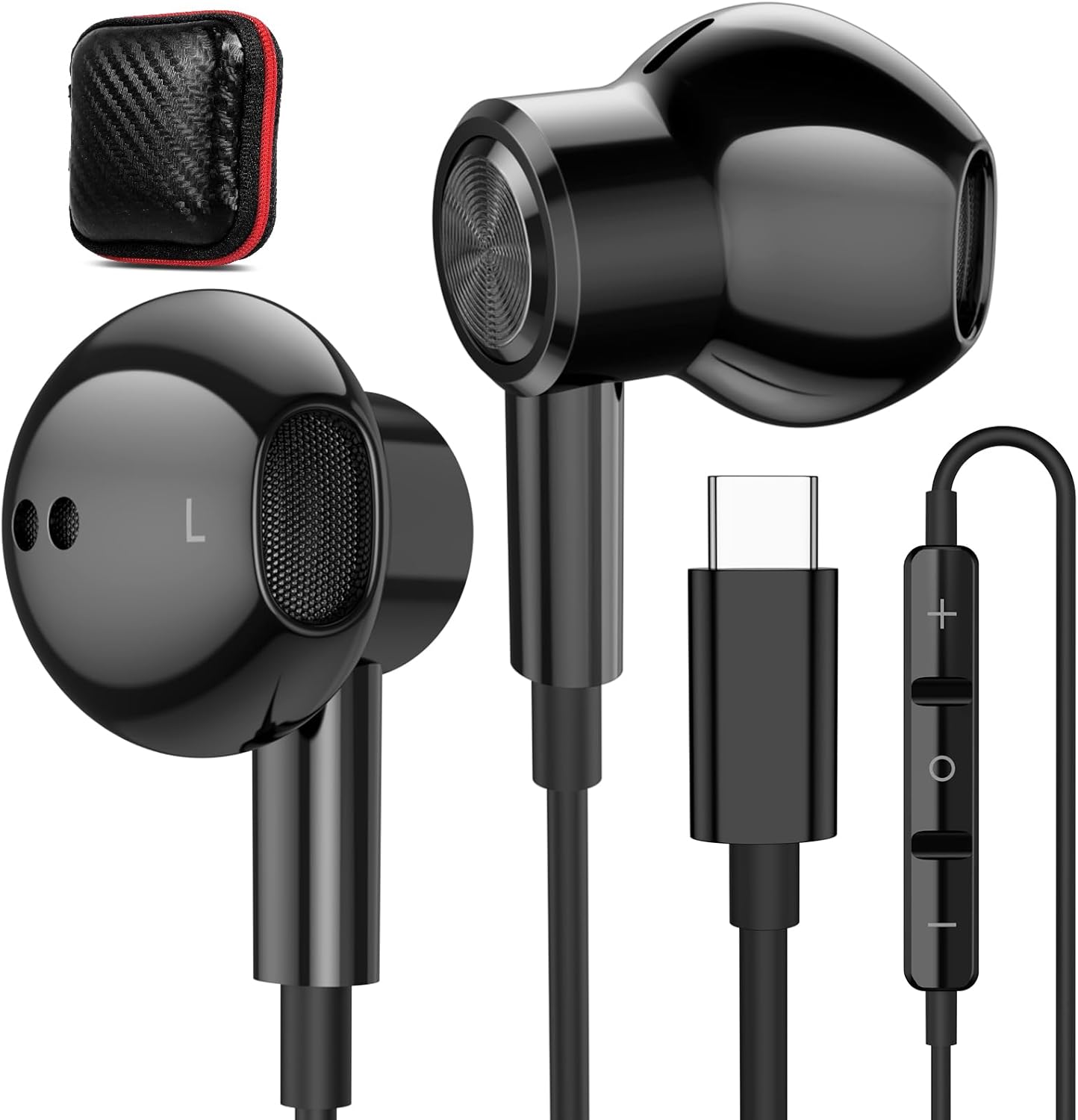 APETOO USB C Headphones,Magnetic Type C Earphones for iPhone 15 Pro Max ...