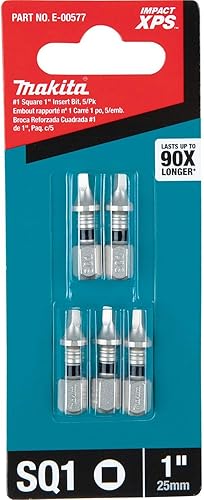Miniatura 3 de Makita E-00577 Impact XPS #1 Broca cuadrada de 1 pulgada, 5paquete