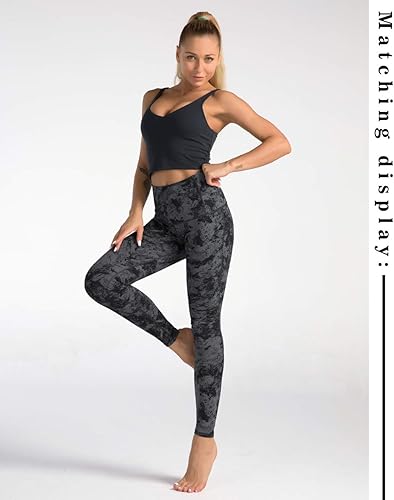Miniatura 5 de Dragon Fit Pantalones de compresión para yoga, Leggings de entrenamiento Power Stretch con control de abdomen y cintura alta
