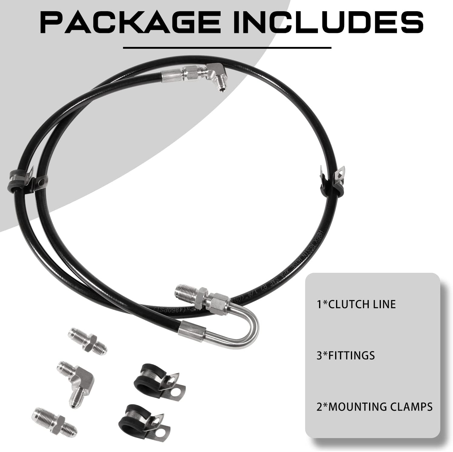 Clutch Line Hose Kit for K Swap Honda Civic Crx Acura Integra K20 K24 K-Series Engine