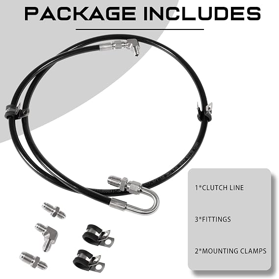 Clutch Line Hose Kit for K Swap Honda Civic Crx Acura Integra K20 K24 K-Series Engine