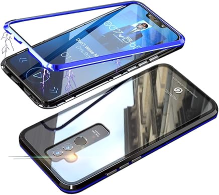 Jonwelsy Funda Huawei Mate 20 Lite (6,3 Pulgada), Fuerte Tecnolog?a de
Adsorci?n Magn?tica Metal Bumper, Cubierta Trasera de Transparente
Vidrio Templado Ultra Delgado Case Cover (Azul/Negro) : Carcasas y
fundas