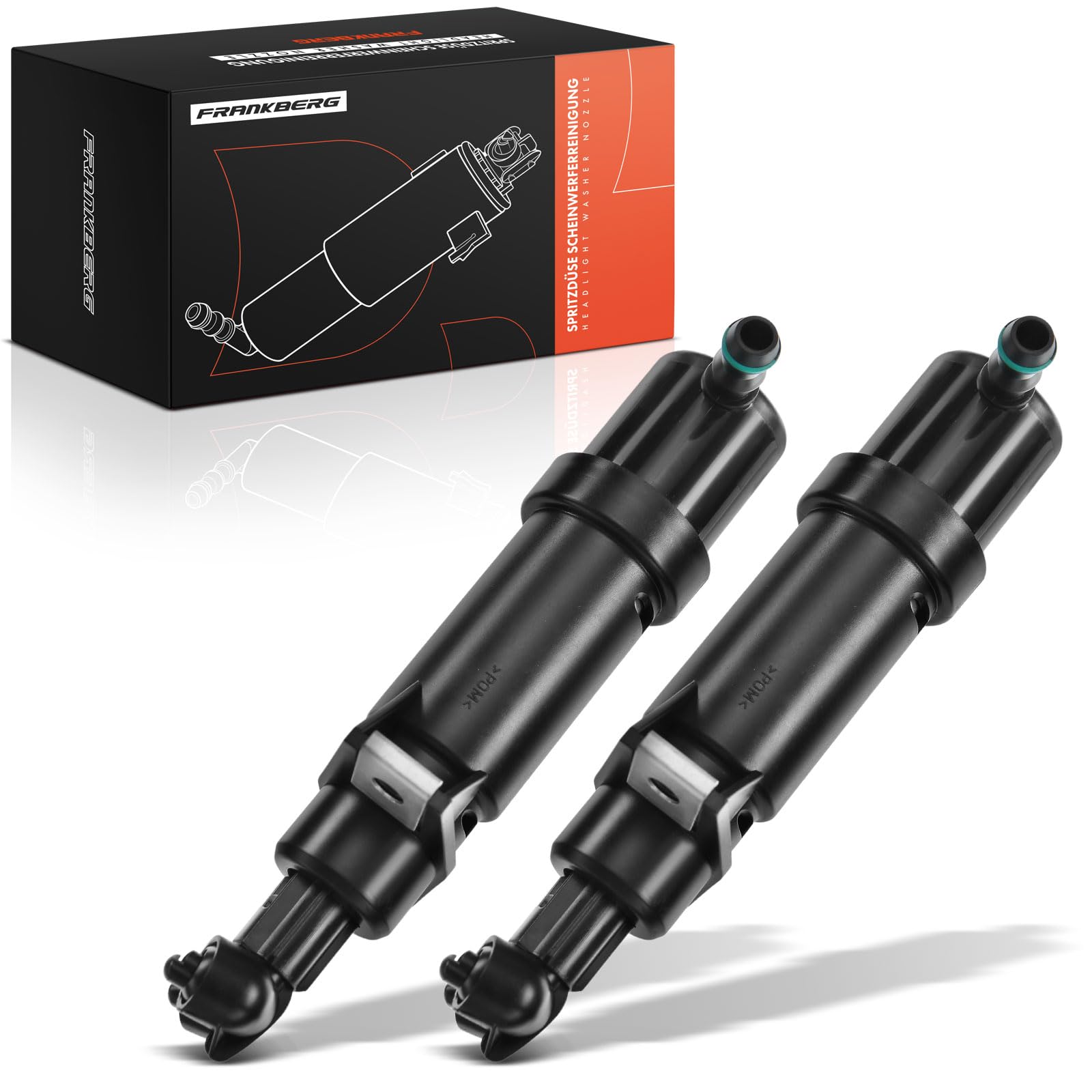 Frankberg Limpieza de faros Boquillas de lavado Compatible con Clase M W163 ML 55 AM.G ML 230 ML 270 CDi ML 320 ML 350 ML 400 CDi ML 430 ML 500 1998-2005 SUV Replace# 1638600047