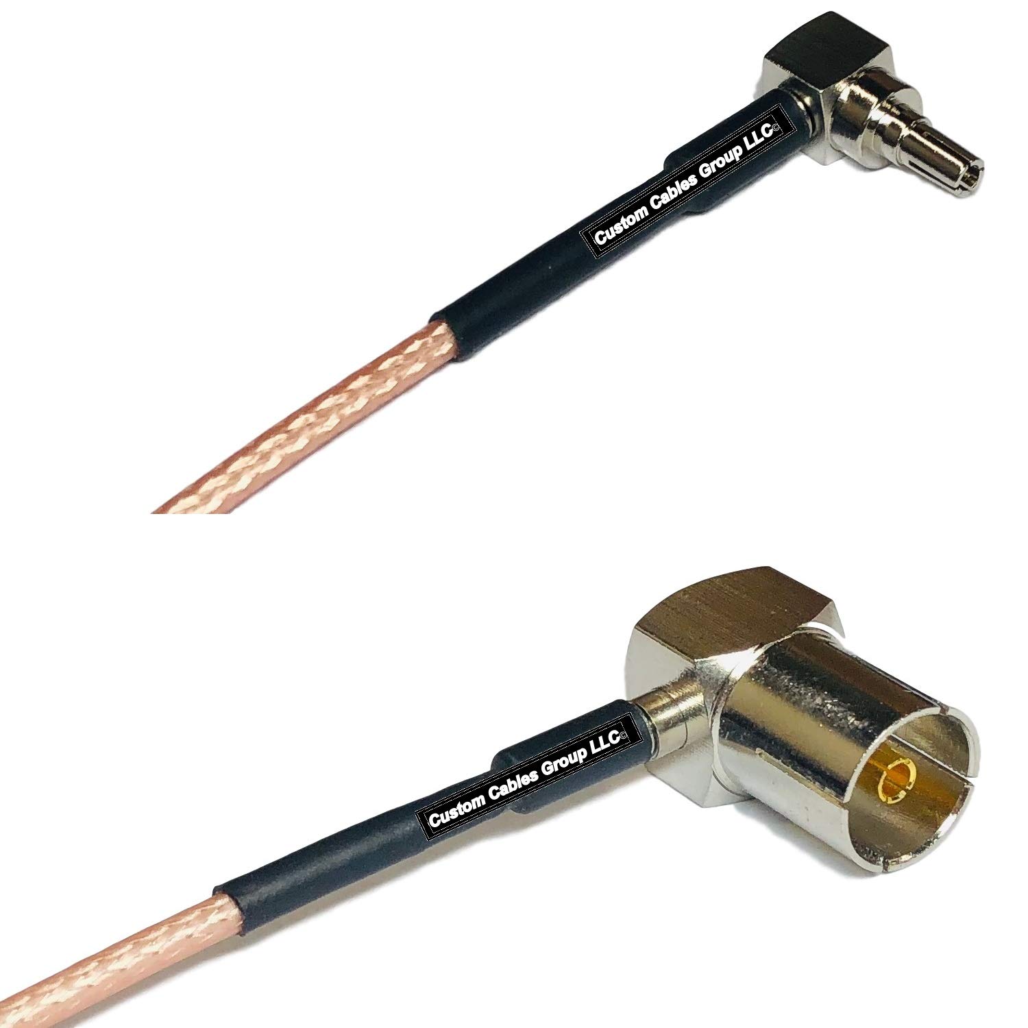 6 feet RG316 CRC9 Male Angle to DVB Pal Female Angle RF Pigtail Coaxial Cable