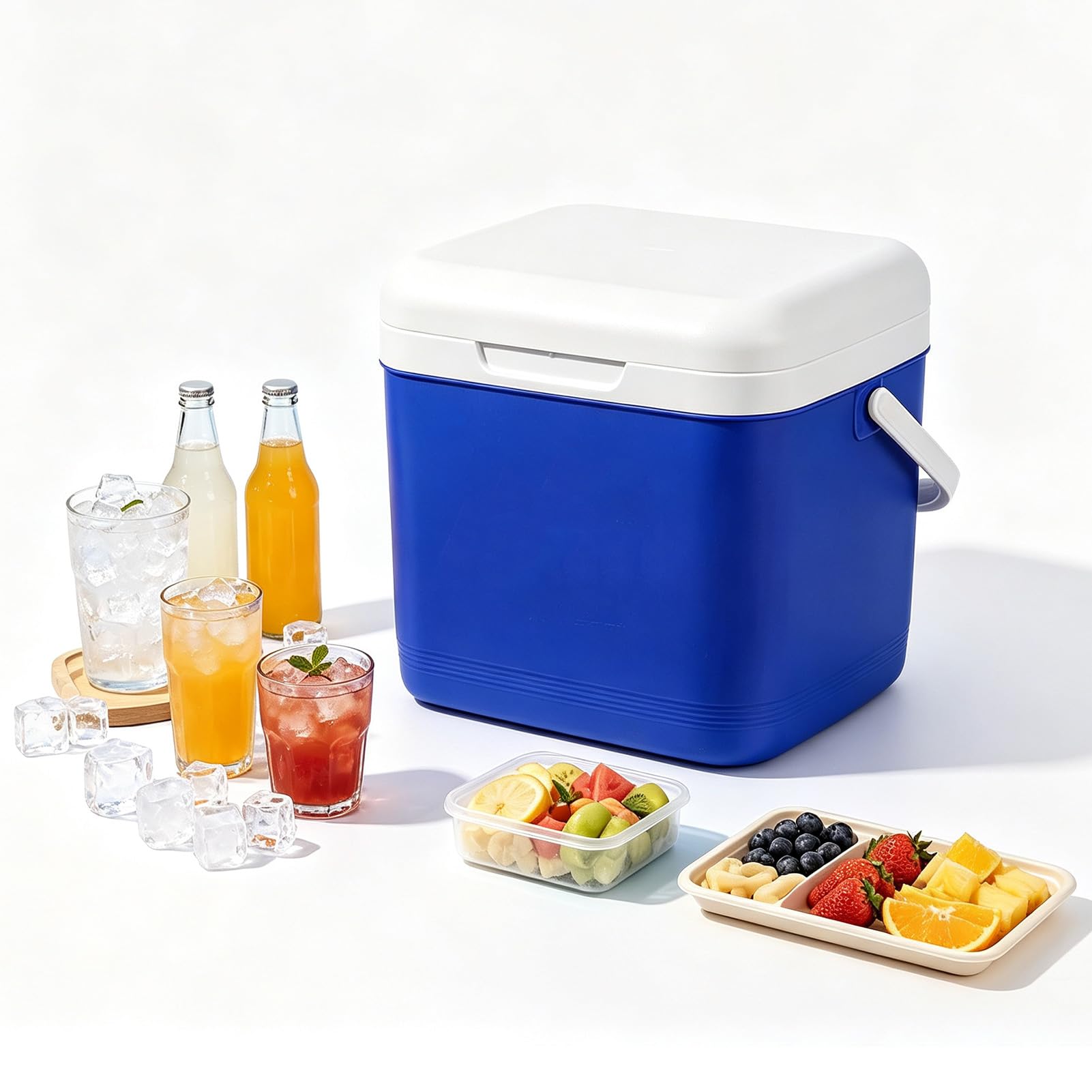 Borsa frigo da Campeggio Portatile da 25L, Contenitore per Catering con ghiacciaia e Manico