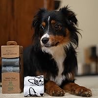 Vista 146 de Best Pet Supplies - Bolsas para limpieza de excremento de perro, rollo de repuesto, uso en exteriores, a prueba de fugas y desgarros, plástico