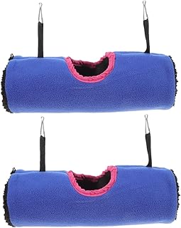 Didiseaon 2 Peças Rede De Túnel De Papagaio Chinchila Hamster Tubo Ninho Furão Rede Hamster Cama Suspensa Brinquedos De Rato Esconderijo Furão Brinquedos Furões Casa De Túnel De Pelúcia