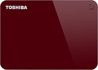 Toshiba Canvio Advance 3TB Portable External Hard Drive USB 3.0, Red (HDTC930XR3CA)