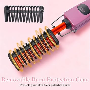 Hot Comb Hair Straightener,Hot Comb for Wigs,Temperatures Adjustable